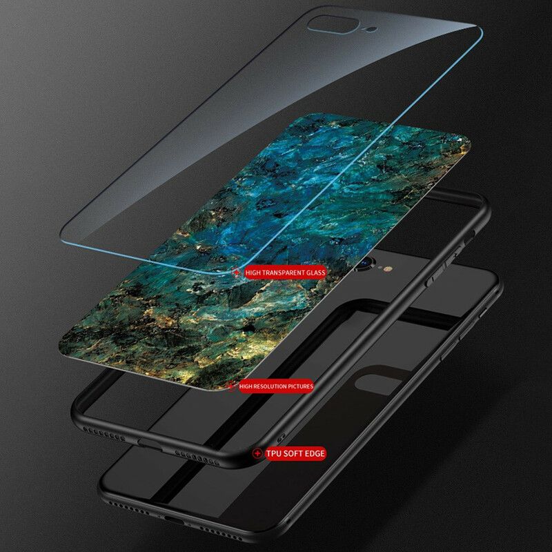Hoesje Xiaomi Mi 11 Ultra Marmerkleuren Gehard Glas