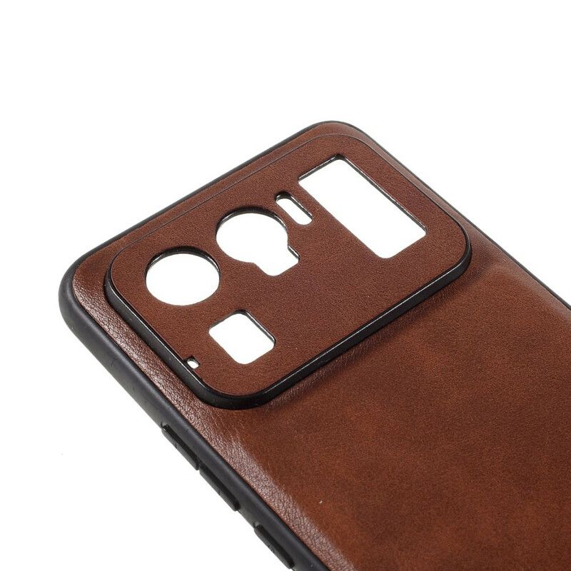 Hoesje Xiaomi Mi 11 Ultra Vintage Leereffect X-niveau Bescherming Hoesje