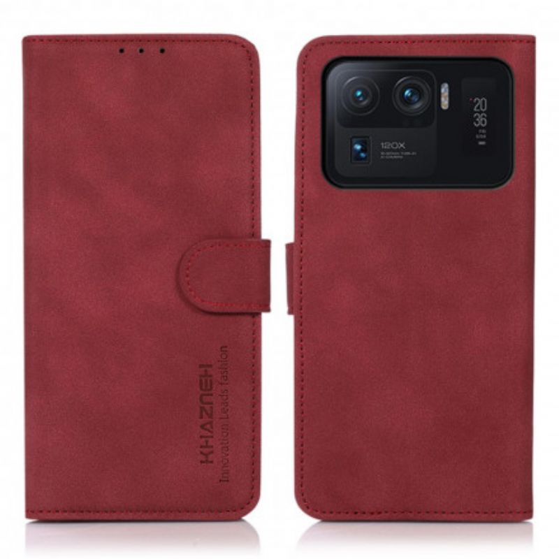 Leren Hoesje Voor Xiaomi Mi 11 Ultra Leereffect Mode Khazneh