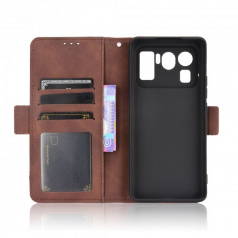 Leren Hoesje Xiaomi Mi 11 Ultra Eersteklas Multikaart Bescherming Hoesje
