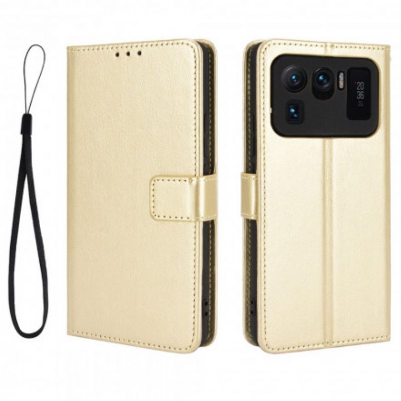 Leren Hoesje Xiaomi Mi 11 Ultra Flitsend Kunstleer Bescherming Hoesje