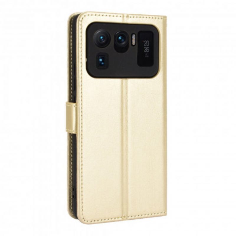 Leren Hoesje Xiaomi Mi 11 Ultra Flitsend Kunstleer Bescherming Hoesje
