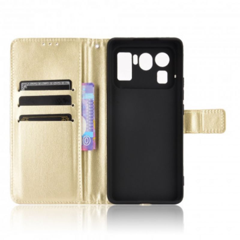 Leren Hoesje Xiaomi Mi 11 Ultra Flitsend Kunstleer Bescherming Hoesje