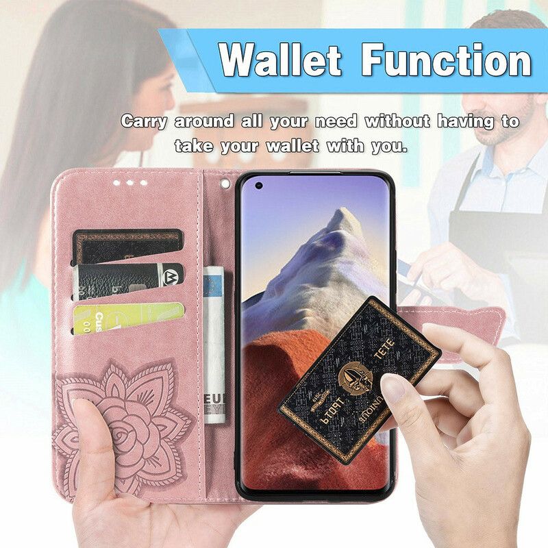 Leren Hoesje Xiaomi Mi 11 Ultra Halve Vlinders Bescherming Hoesje