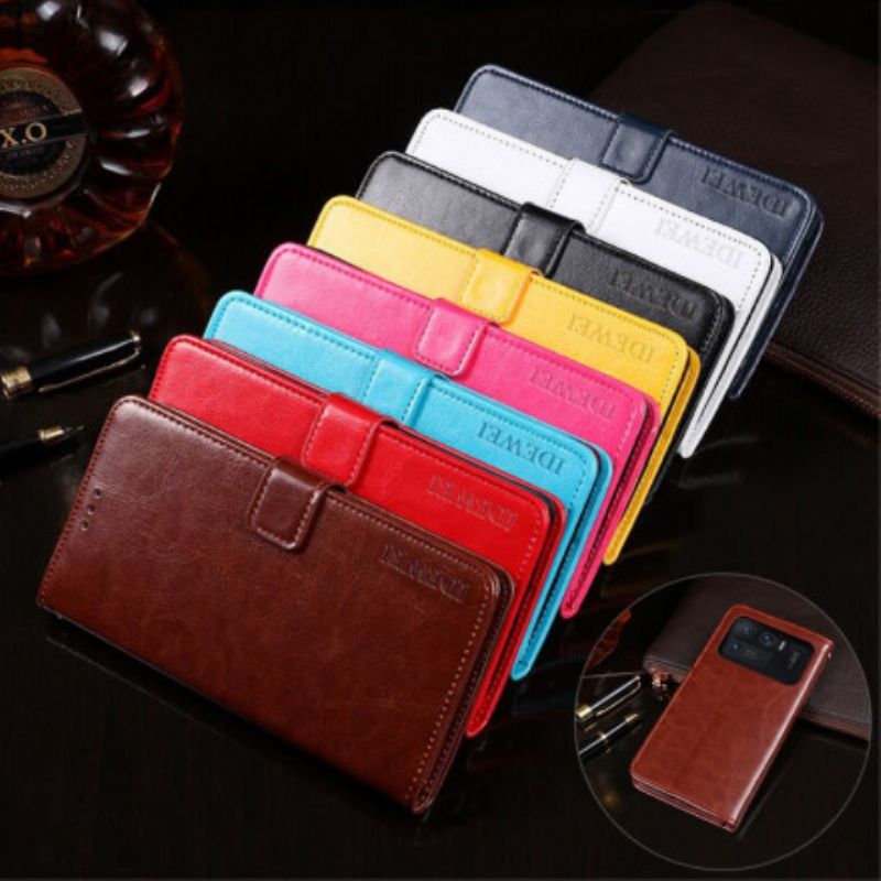 Leren Hoesje Xiaomi Mi 11 Ultra Imitatieleer Idewei Bescherming Hoesje