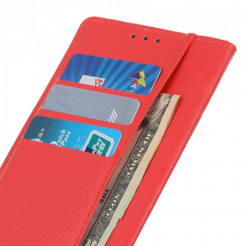 Leren Hoesje Xiaomi Mi 11 Ultra Klassiek Litchi Kunstleer Bescherming Hoesje