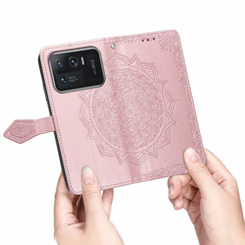 Leren Hoesje Xiaomi Mi 11 Ultra Mandala Middeleeuwen Bescherming Hoesje