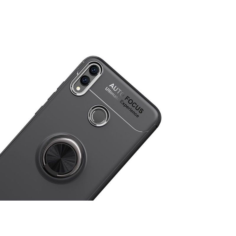 Cover Hoesje Honor 8X Rood Zwart Telefoonhoesje Ultramagnetische Ring