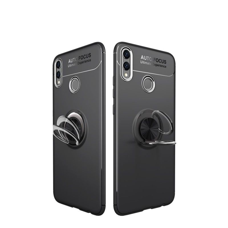 Cover Hoesje Honor 8X Rood Zwart Telefoonhoesje Ultramagnetische Ring