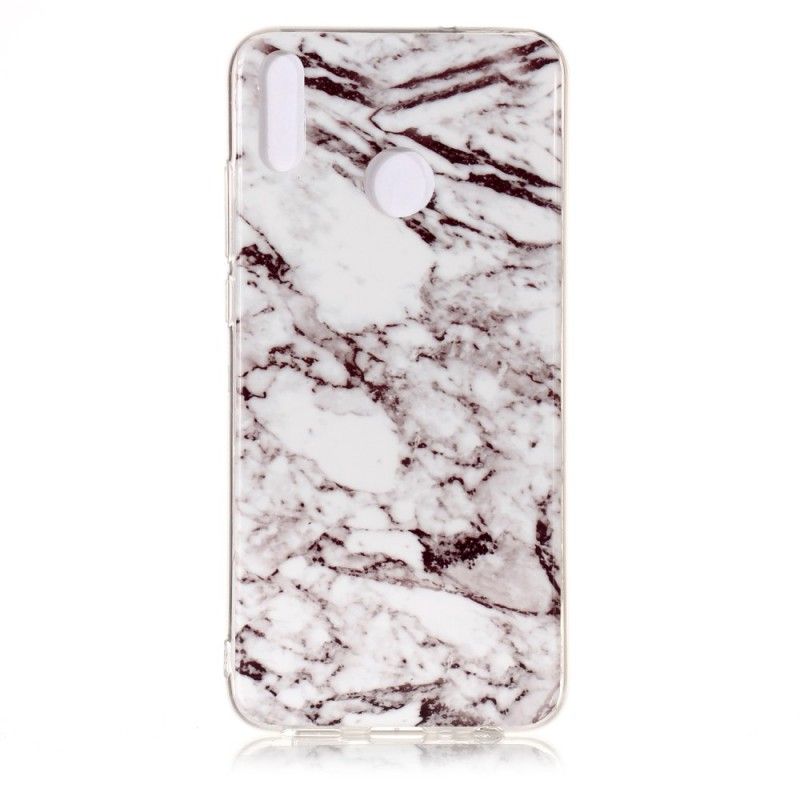 Hoesje Honor 8X Wit Zwart Zeldzaam Marmer