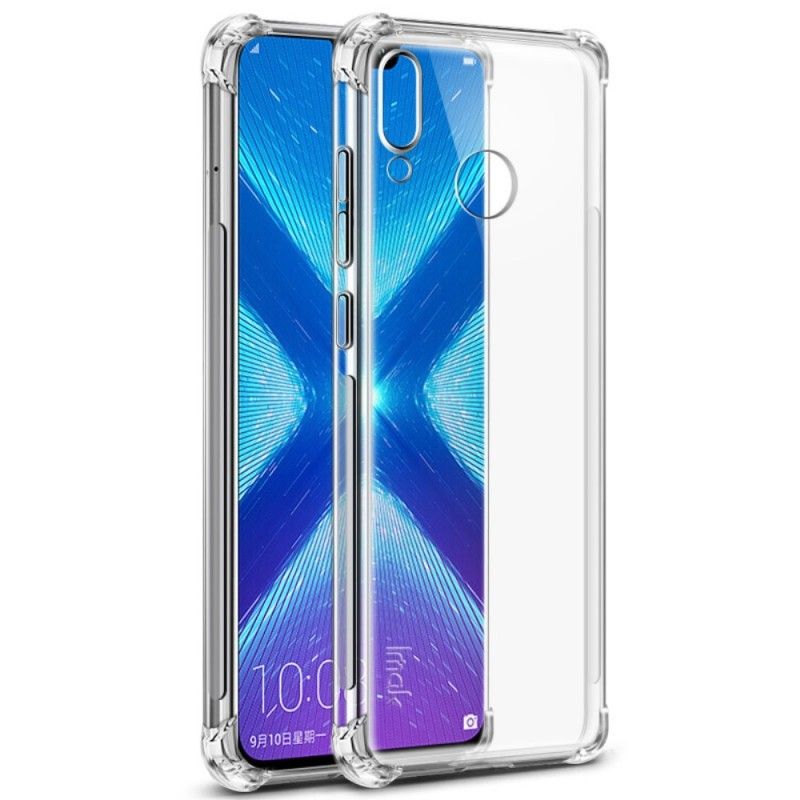 Hoesje voor Honor 8X Transparant Zwart Imak Huidgevoel