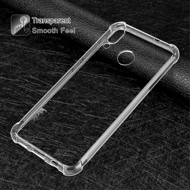 Hoesje voor Honor 8X Transparant Zwart Imak Huidgevoel