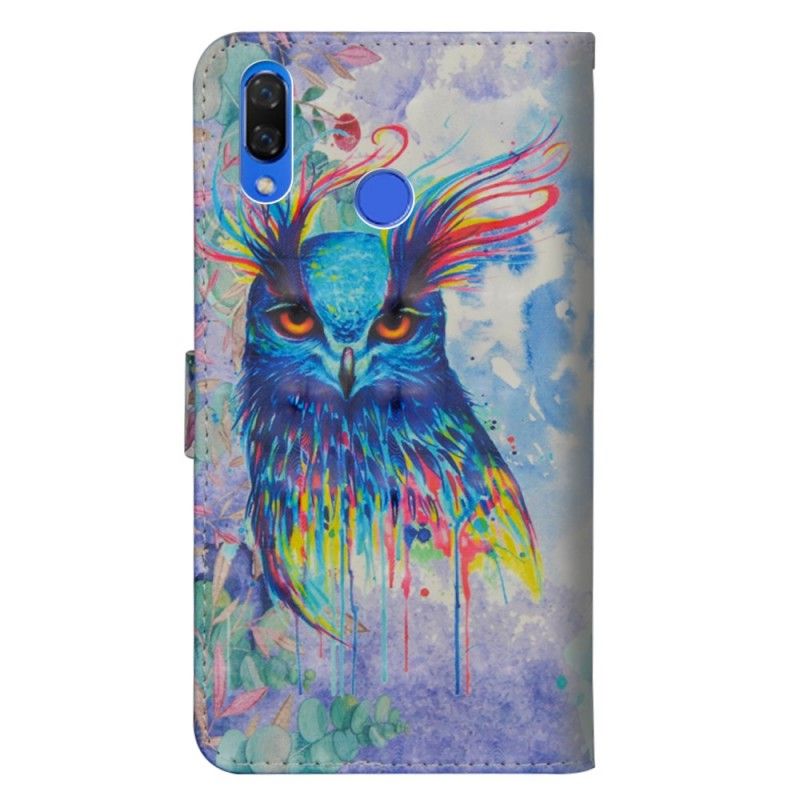 Leren Hoesje voor Honor 8X Aquarel Vogel