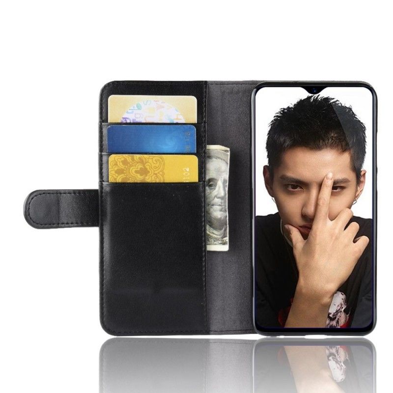 Leren Hoesje voor Honor 8X Bruin Zwart Splitleer