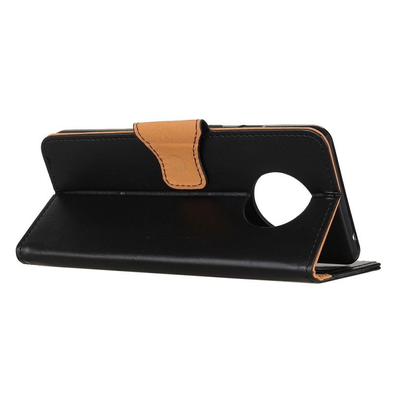 Cover Folio-hoesje OnePlus 7T Rood Zwart Telefoonhoesje Omkeerbare Magnetische Sluiting