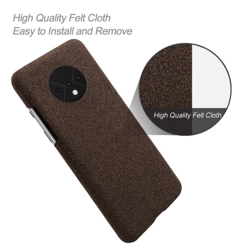 Hoesje OnePlus 7T Rood Stof Textuur
