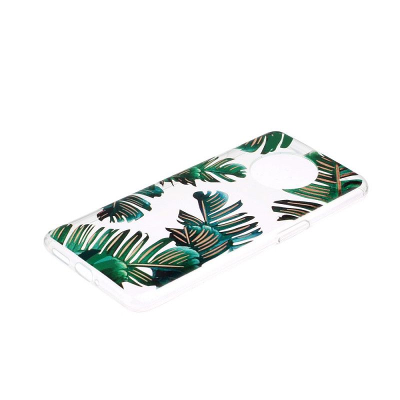 Hoesje OnePlus 7T Transparant Groen Blad