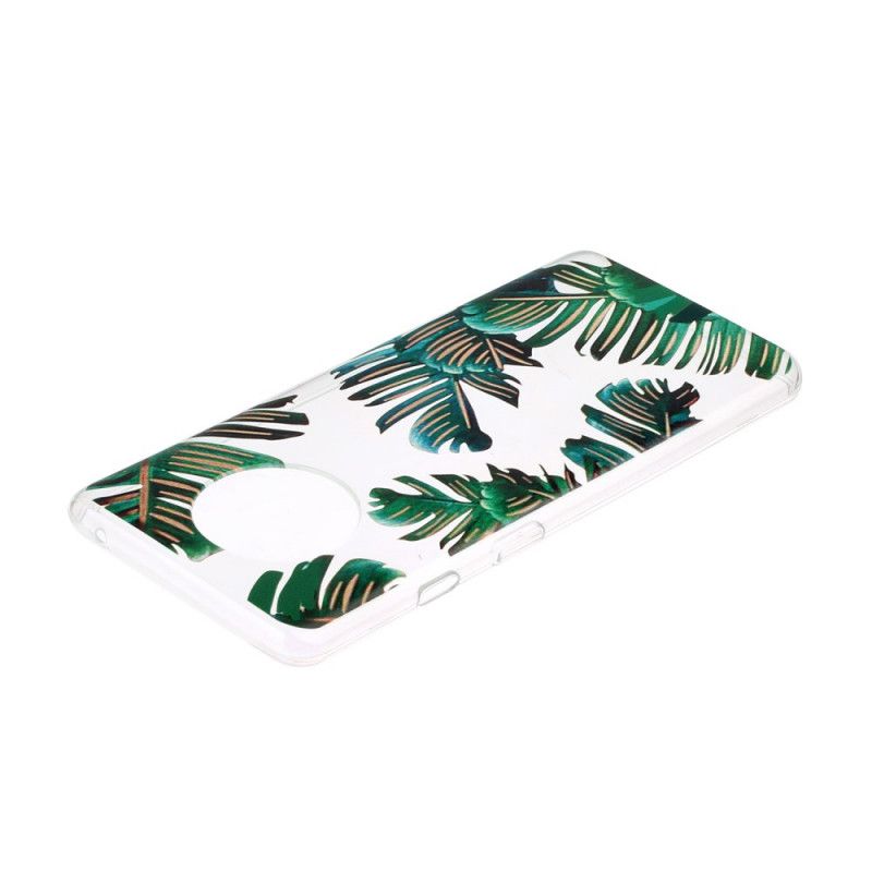 Hoesje OnePlus 7T Transparant Groen Blad