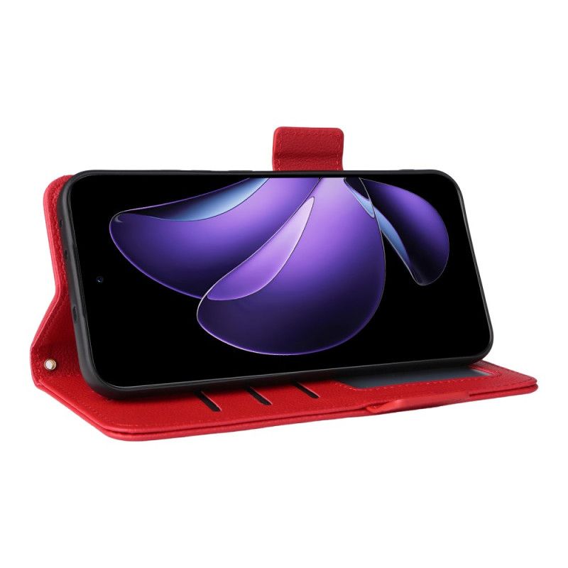 Bescherming Hoesje Oppo Reno 13 5g Lychee Kunstleren Bandje