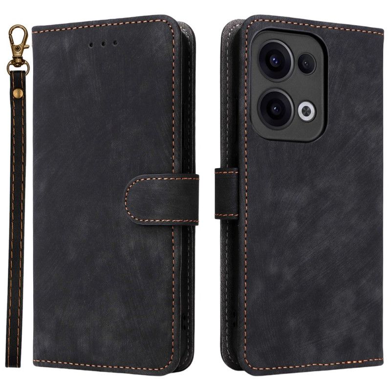 Bescherming Hoesje Oppo Reno 13 5g Suède-look Rfid-beschermingsband