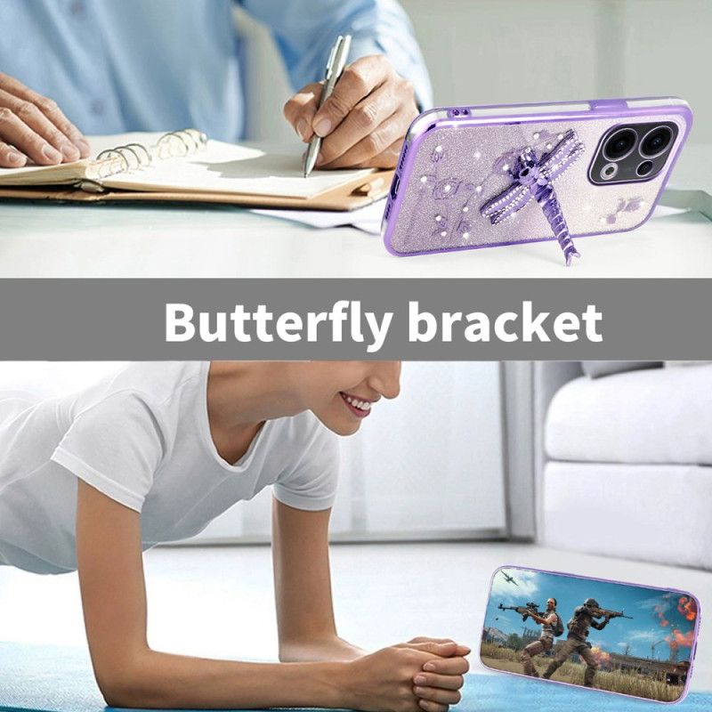 Cover Hoesje Oppo Reno 13 5g Telefoonhoesje Libellenbevestiging