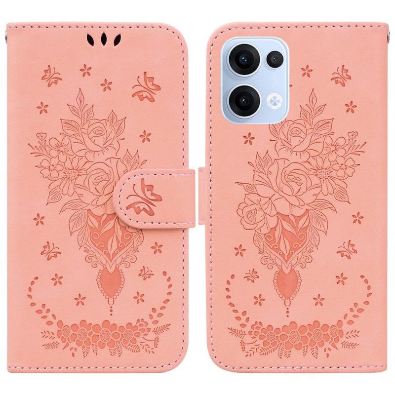 Flip Case Leren Oppo Reno 13 5g Rozen