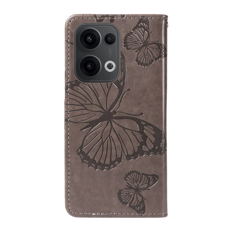Folio-hoesje Oppo Reno 13 5g Telefoonhoesje Reuzenvlinders