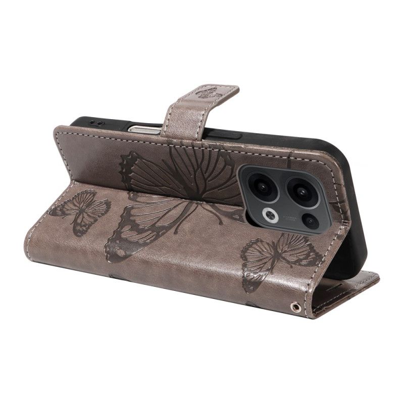 Folio-hoesje Oppo Reno 13 5g Telefoonhoesje Reuzenvlinders