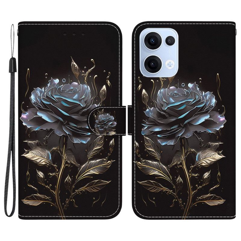Folio-hoesje Oppo Reno 13 5g Zwarte Roos