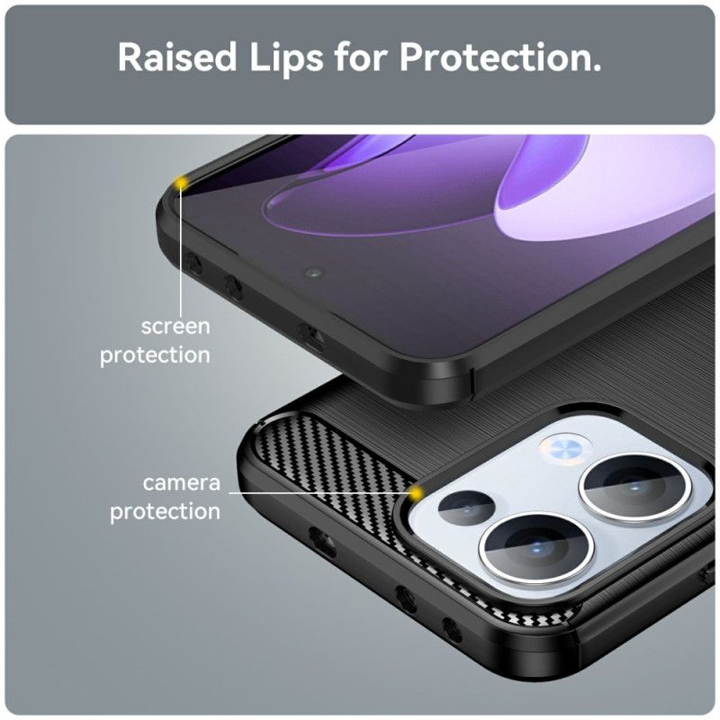 Hoesje Voor Oppo Reno 13 5g Geborsteld Koolstofvezel