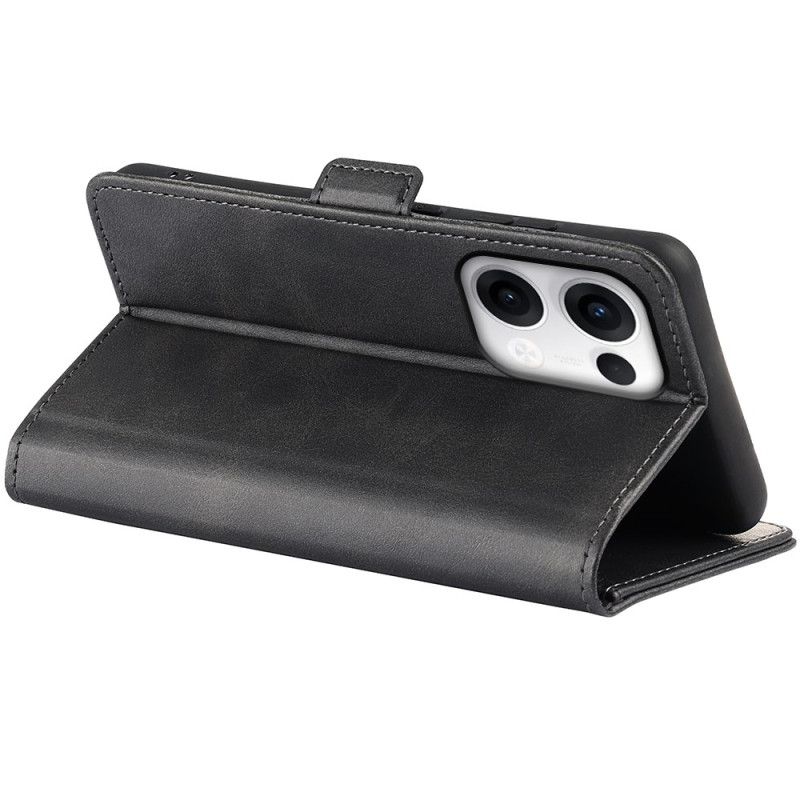 Leren Hoesje Oppo Reno 13 5g Dubbele Sluiting Bescherming Hoesje