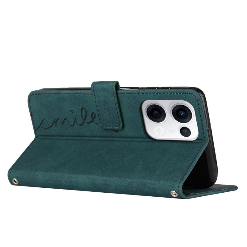 Leren Hoesje Oppo Reno 13 5g Smile