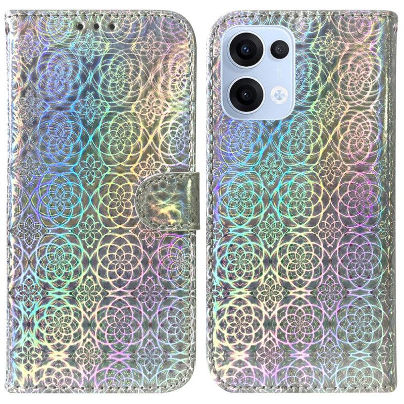 Leren Hoesje Voor Oppo Reno 13 5g Disco Stijl
