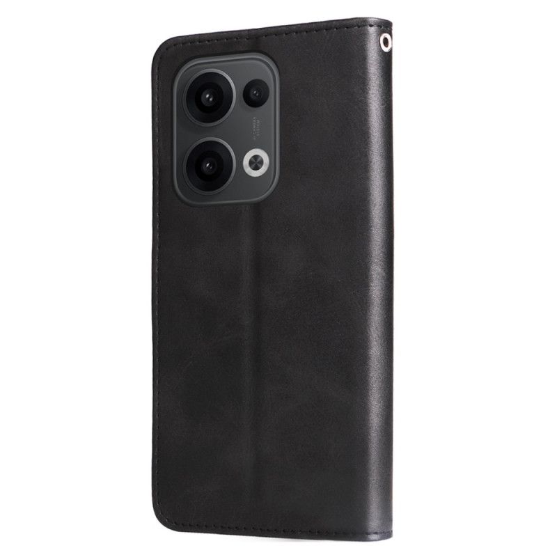 Leren Hoesje Voor Oppo Reno 13 5g Etui Met Rits