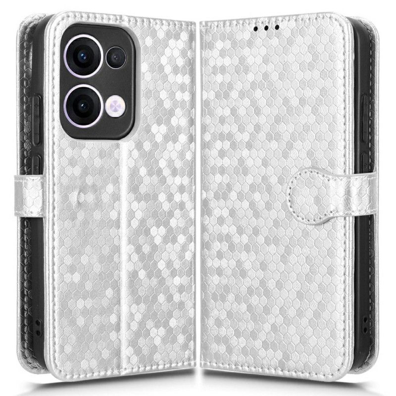 Leren Hoesje Voor Oppo Reno 13 5g Glitterstippen