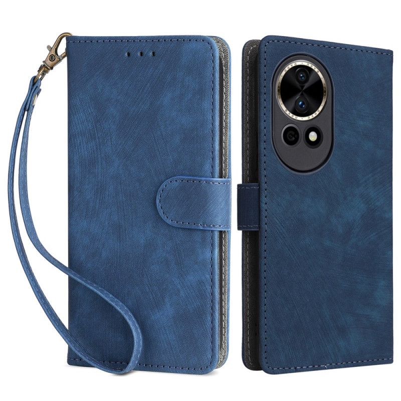 Leren Hoesje Huawei Nova 13 Rfid-portemonnee Met Suède-effect