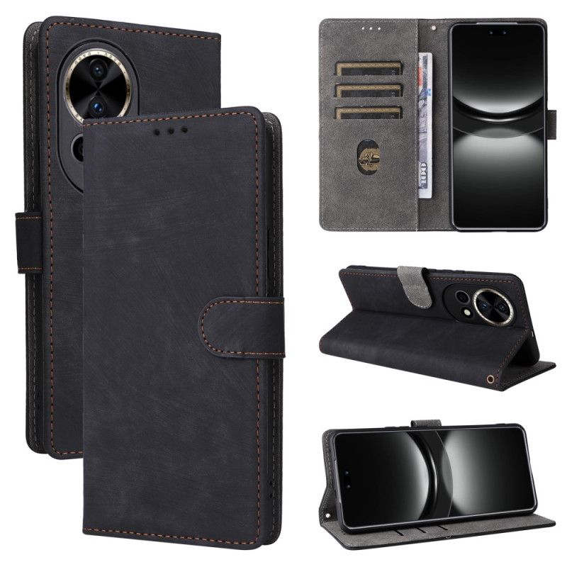 Leren Hoesje Huawei Nova 13 Rfid-portemonnee Met Suède-effect