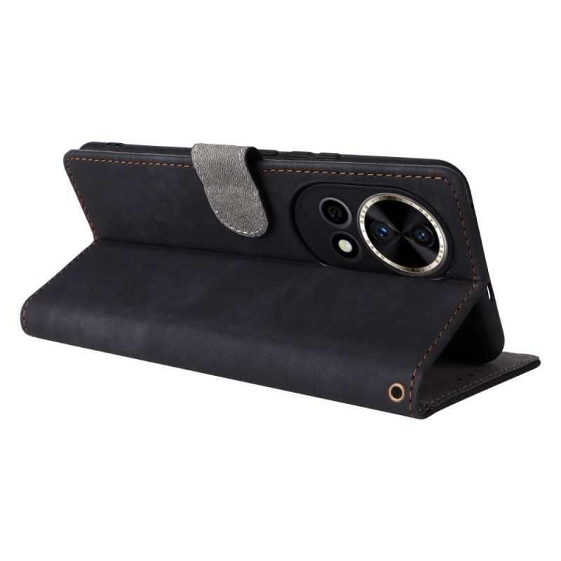 Leren Hoesje Huawei Nova 13 Rfid-portemonnee Met Suède-effect