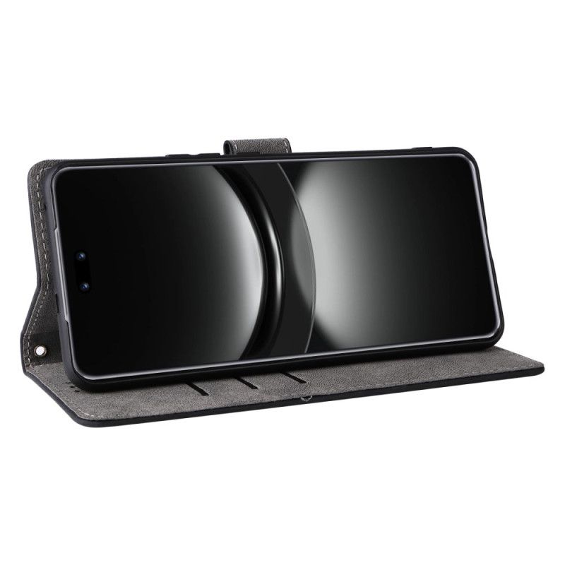 Leren Hoesje Huawei Nova 13 Rfid-portemonnee Met Suède-effect