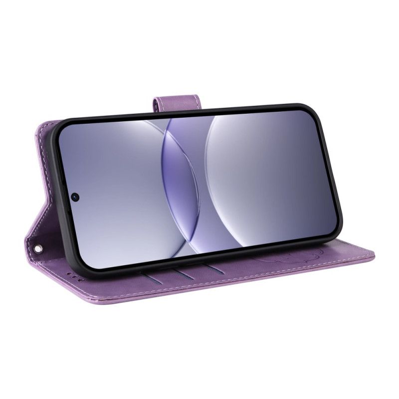 Leren Hoesje Voor Huawei Nova 13 Bloemenpatroon