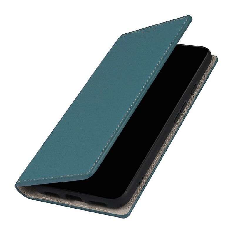Folio-hoesje Google Pixel 5a 5g Echte Litchi Lederen Band Bescherming Hoesje
