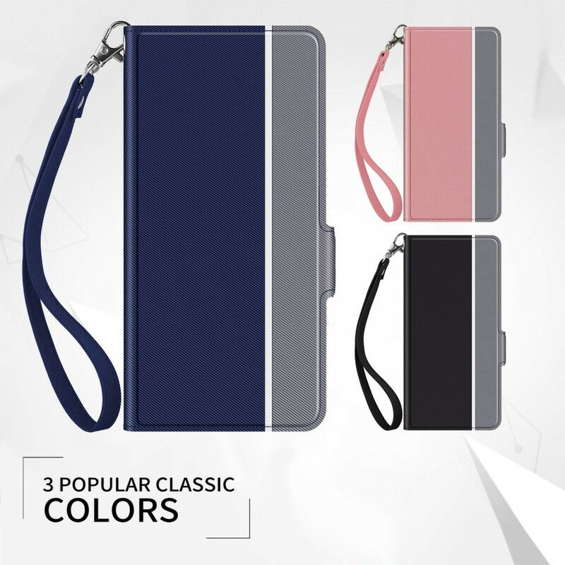 Folio-hoesje Google Pixel 5a 5g Telefoonhoesje Bicolor Baiyu-serie