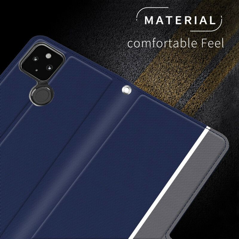 Folio-hoesje Google Pixel 5a 5g Telefoonhoesje Bicolor Baiyu-serie
