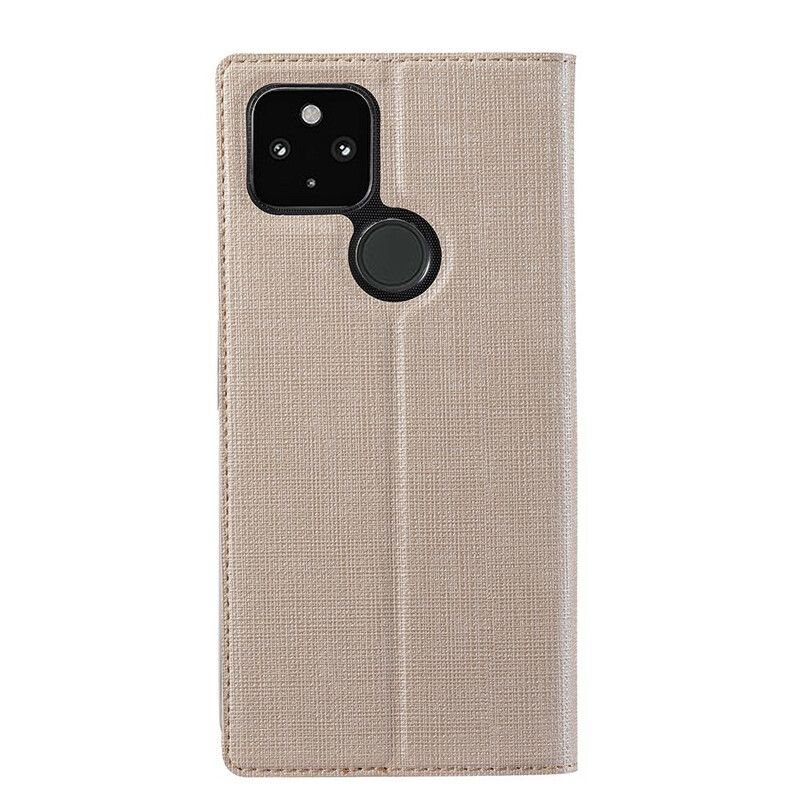 Folio-hoesje Google Pixel 5a 5g Telefoonhoesje Getextureerde Vili Dmx