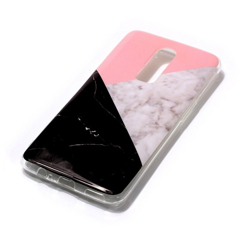 Hoesje OnePlus 6 Geometrisch Marmereffect