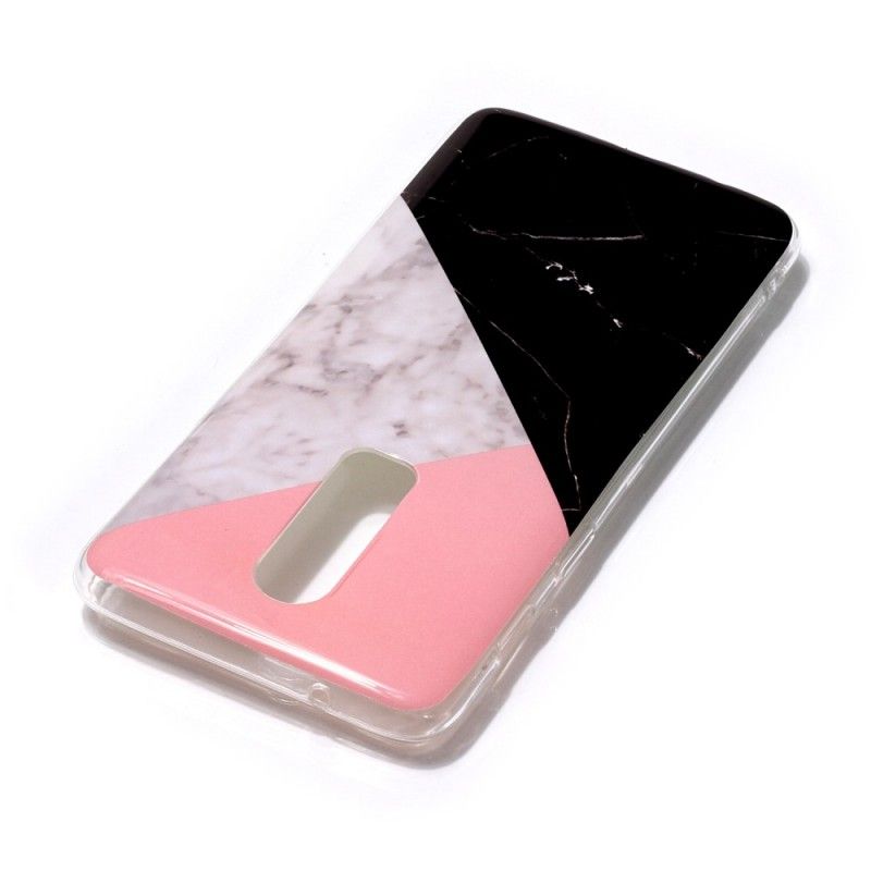 Hoesje OnePlus 6 Geometrisch Marmereffect