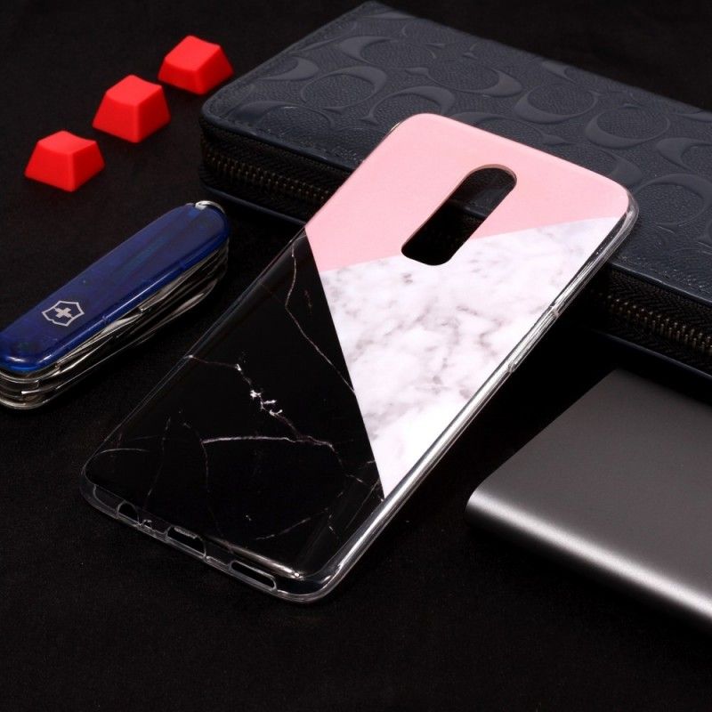 Hoesje OnePlus 6 Geometrisch Marmereffect