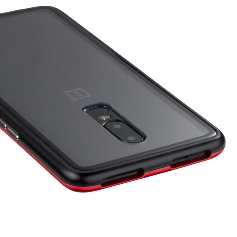 Hoesje OnePlus 6 Grijs Wit Afneembaar