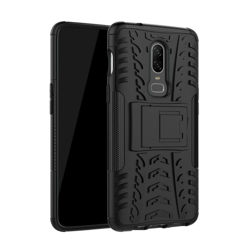 Hoesje OnePlus 6 Grijs Zwart Ultrabestendig