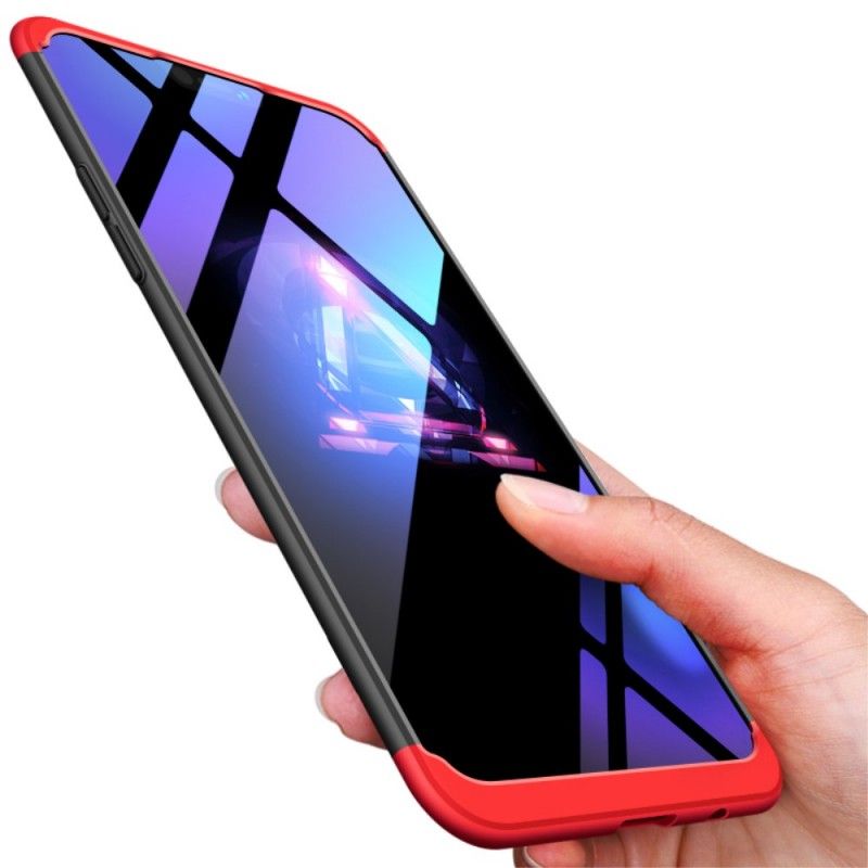 Hoesje voor OnePlus 6 Rood Zwart Afneembare Gkk